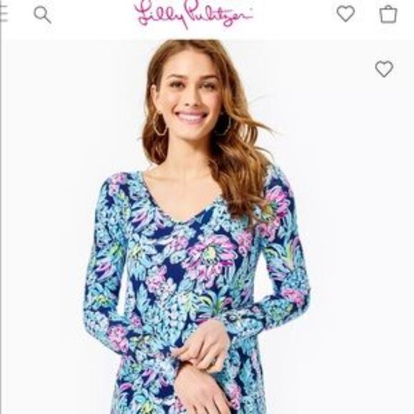 NWT Lilly Pulitzer Kaisley Dual -neck dress SPF 50+ Size XL - Picture 4 of 12